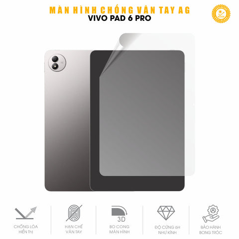 Miếng Dán Màn Hình Nhám Chống Vân Tay Vivo Pad 6 Pro