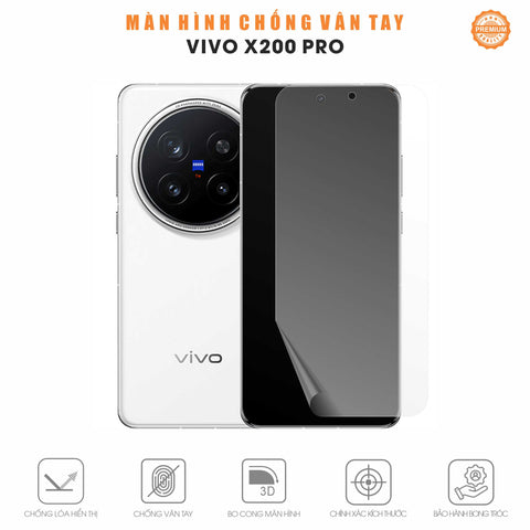 Miếng Dán Màn Hình Chống Vân Tay Vivo X200 | Pro | Pro Mini | Ultra