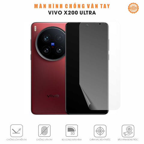 Miếng Dán Màn Hình Chống Vân Tay Vivo X200 | Pro | Pro Mini | Ultra