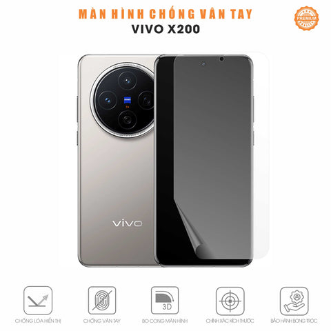 Miếng Dán Màn Hình Chống Vân Tay Vivo X200 | Pro | Pro Mini | Ultra
