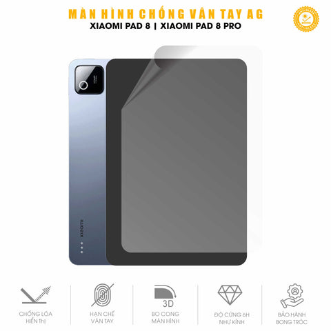 Miếng Dán Màn Hình Nhám Chống Vân Tay Xiaomi Pad 8 | Pro