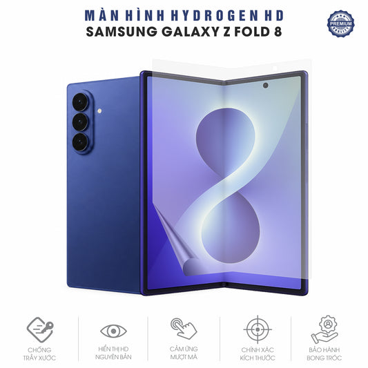 Miếng Dán Hydrogen HD Samsung Galaxy Z Fold 8 Full Màn Hình Gập