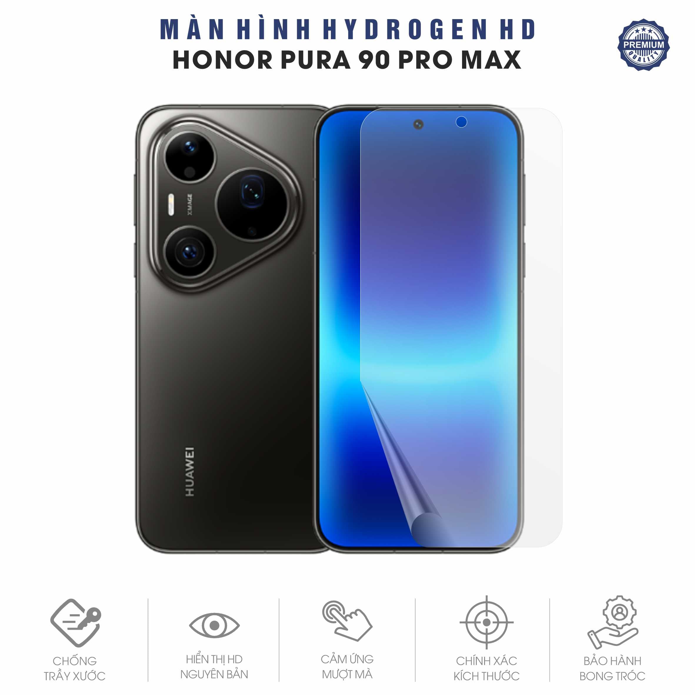Miếng Dán Màn Hình Hydrogen HD Huawei Pura 90 Pro Max