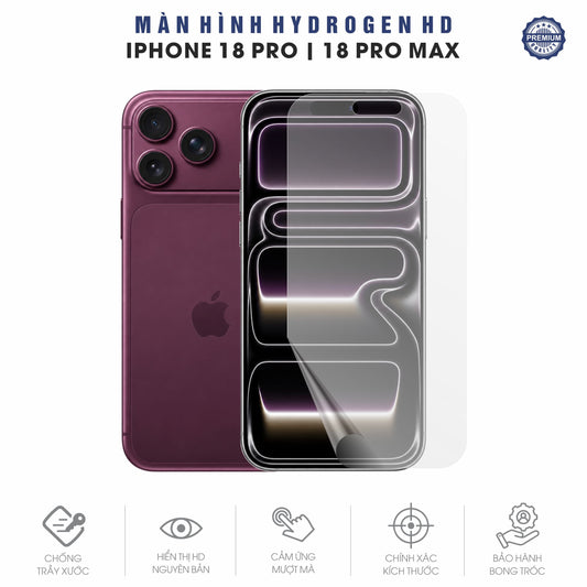Miếng Dán Màn Hình Hydrogen HD Iphone 18 Pro | Pro Max