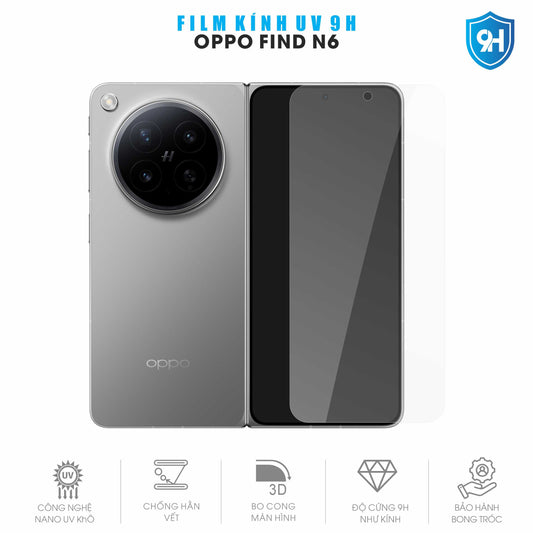 Miếng Dán Kính UV 9H Oppo Find N6 Full Màn Hình Ngoài