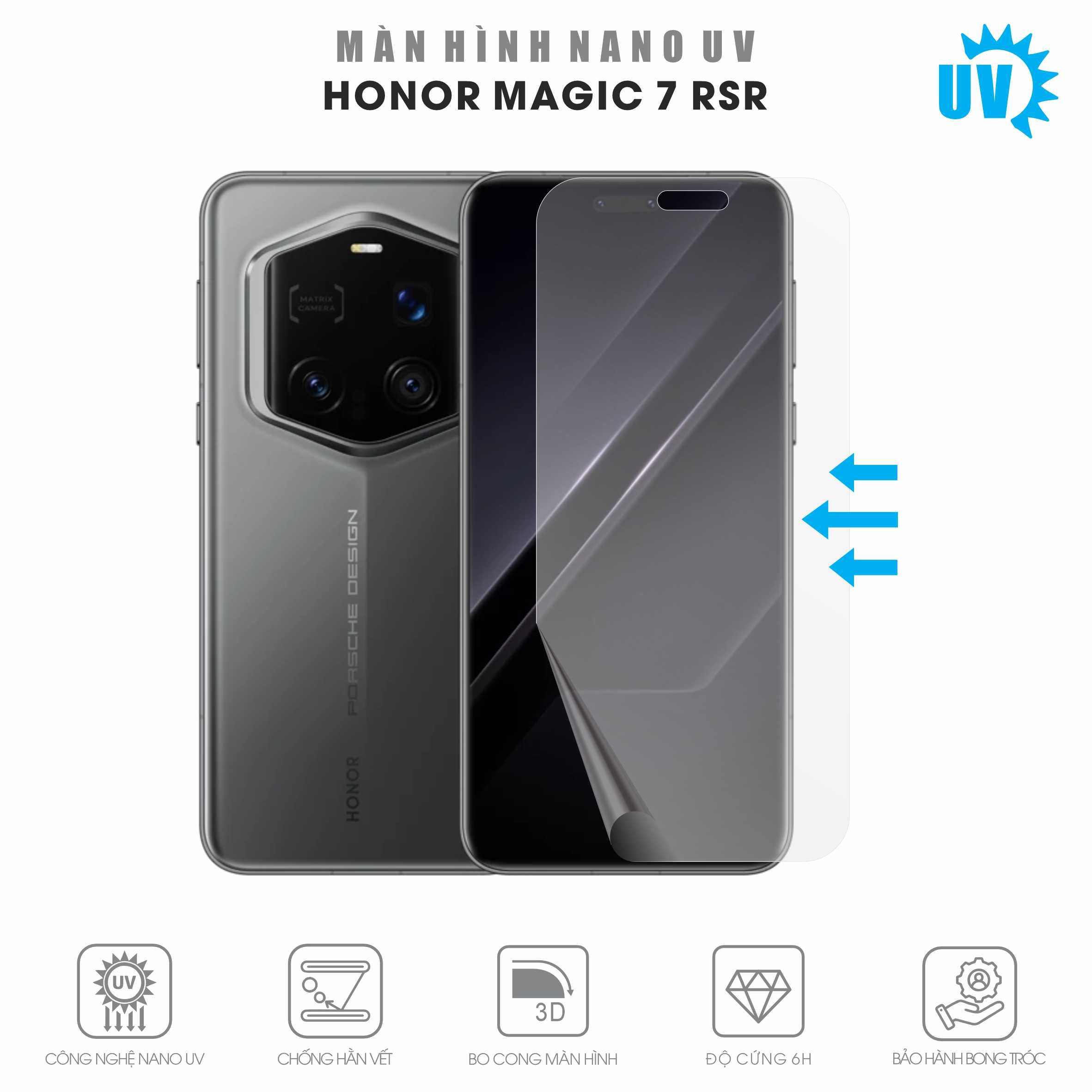 Miếng Dán Màn Hình Nano UV Honor Magic 7 RSR