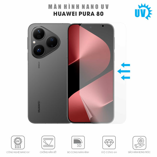 Miếng Dán Màn Hình Nano UV Huawei Pura 80 