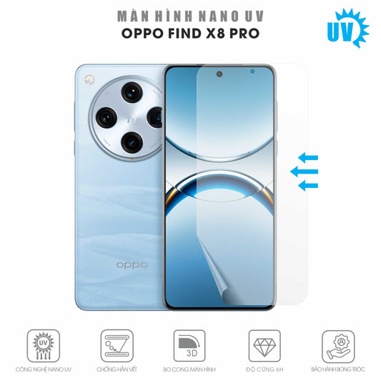 Miếng Dán Màn Hình Nano UV Oppo Find X8 Pro