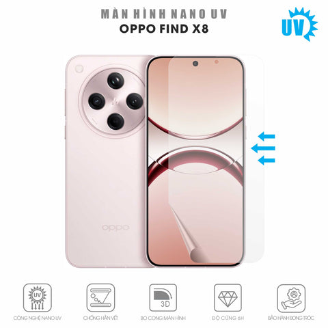Miếng Dán Màn Hình Nano UV Oppo Find X8