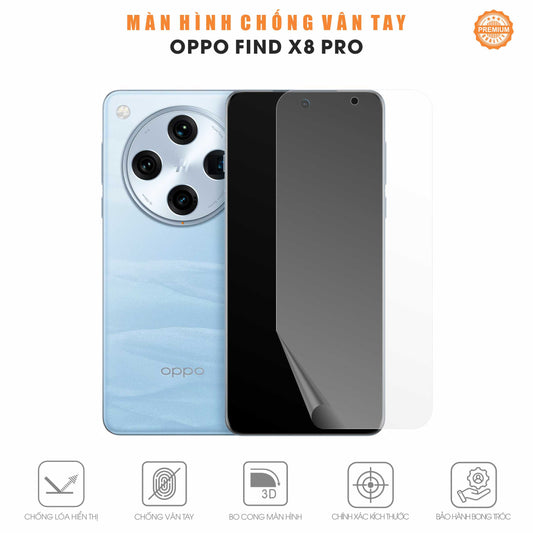 Miếng Dán Màn Hình Chống Vân Tay Oppo Find X8 Pro