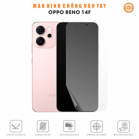 Miếng Dán Màn Hình Chống Vân Tay Oppo Reno14 F