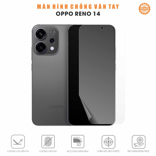 Miếng Dán Màn Hình Chống Vân Tay Oppo Reno14