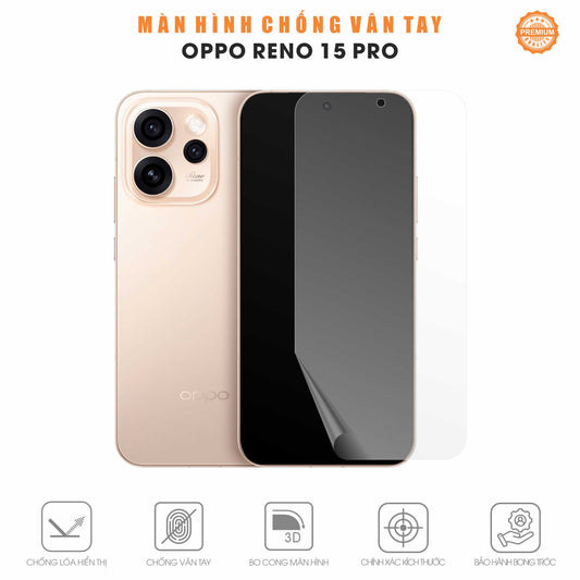 Miếng Dán Màn Hình Chống Vân Tay Oppo Reno15 Pro 5G