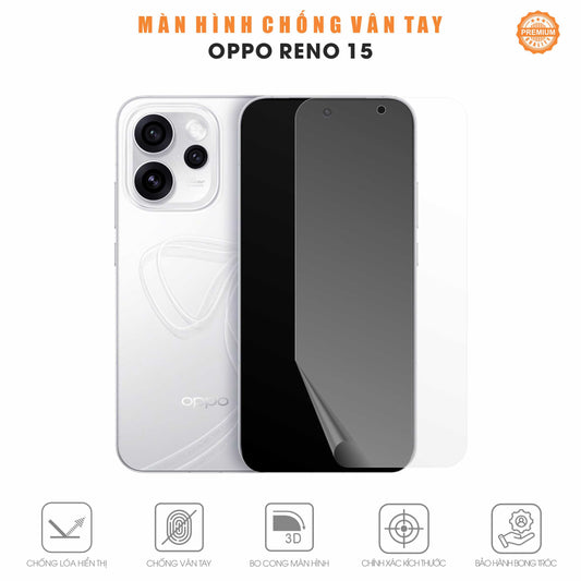 Miếng Dán Màn Hình Chống Vân Tay Oppo Reno15 5G