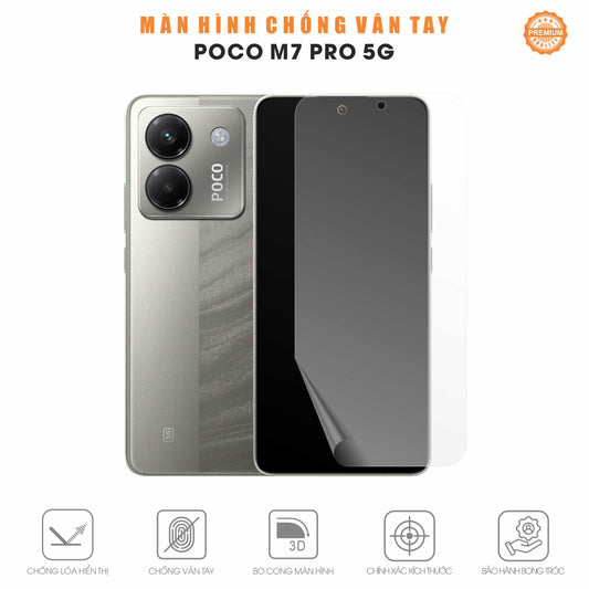 Miếng Dán Màn Hình Chống Vân Tay Poco M7 Pro 5G