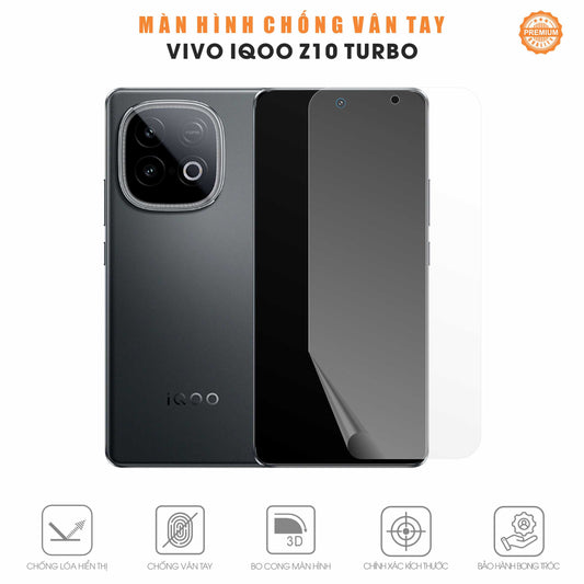 Miếng Dán Màn Hình Chống Vân Tay Vivo iQOO Z10 Turbo