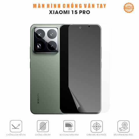 Miếng Dán Màn Hình Chống Vân Tay Xiaomi 15 | Pro | Ultra | 15T | 15T Pro