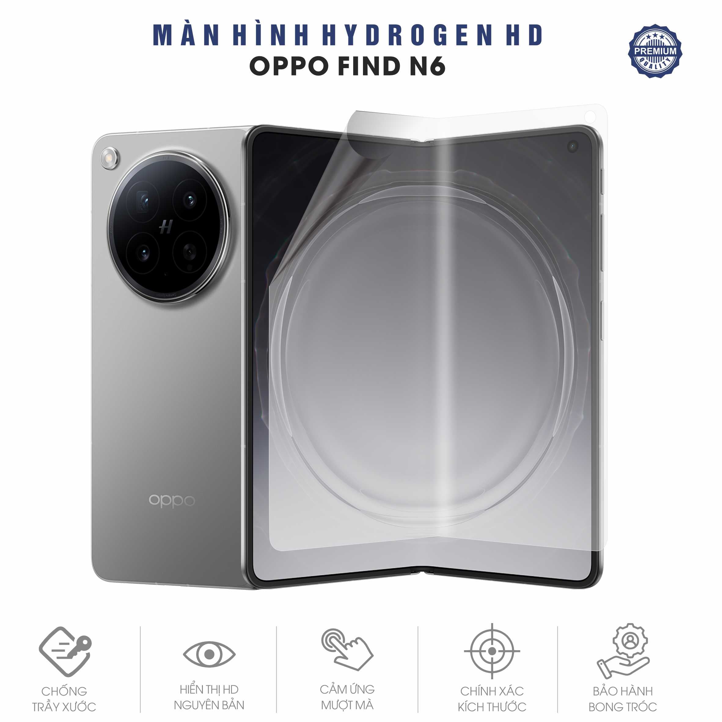 Miếng Dán Màn Hình Hydrogen HD Oppo Find N6