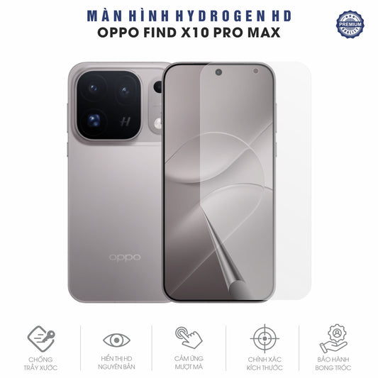 Miếng Dán Màn Hình Hydrogen HD Oppo Find X10 | Pro Max | E