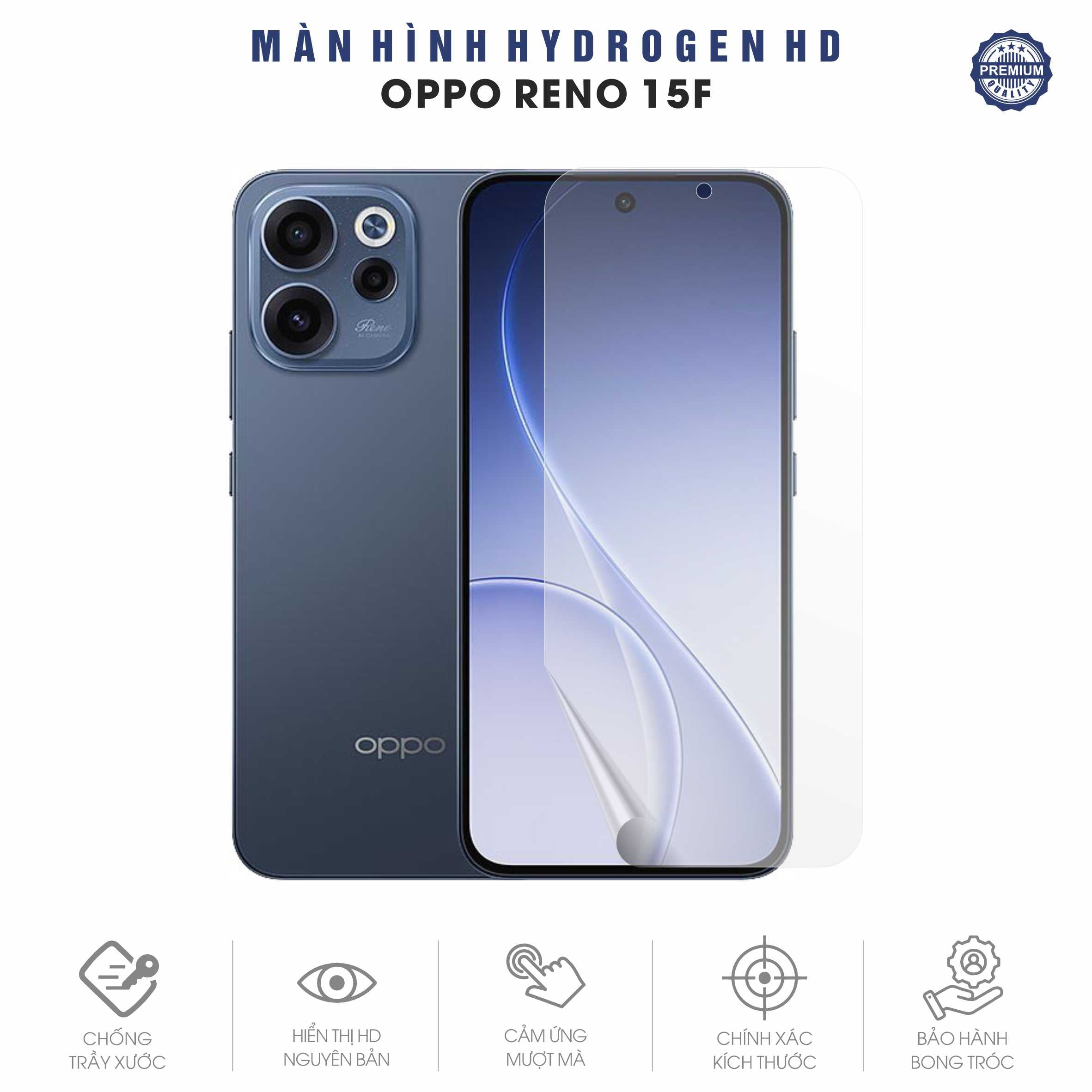 Miếng Dán Màn Hình Hydrogen HD Oppo Reno15 F 5G