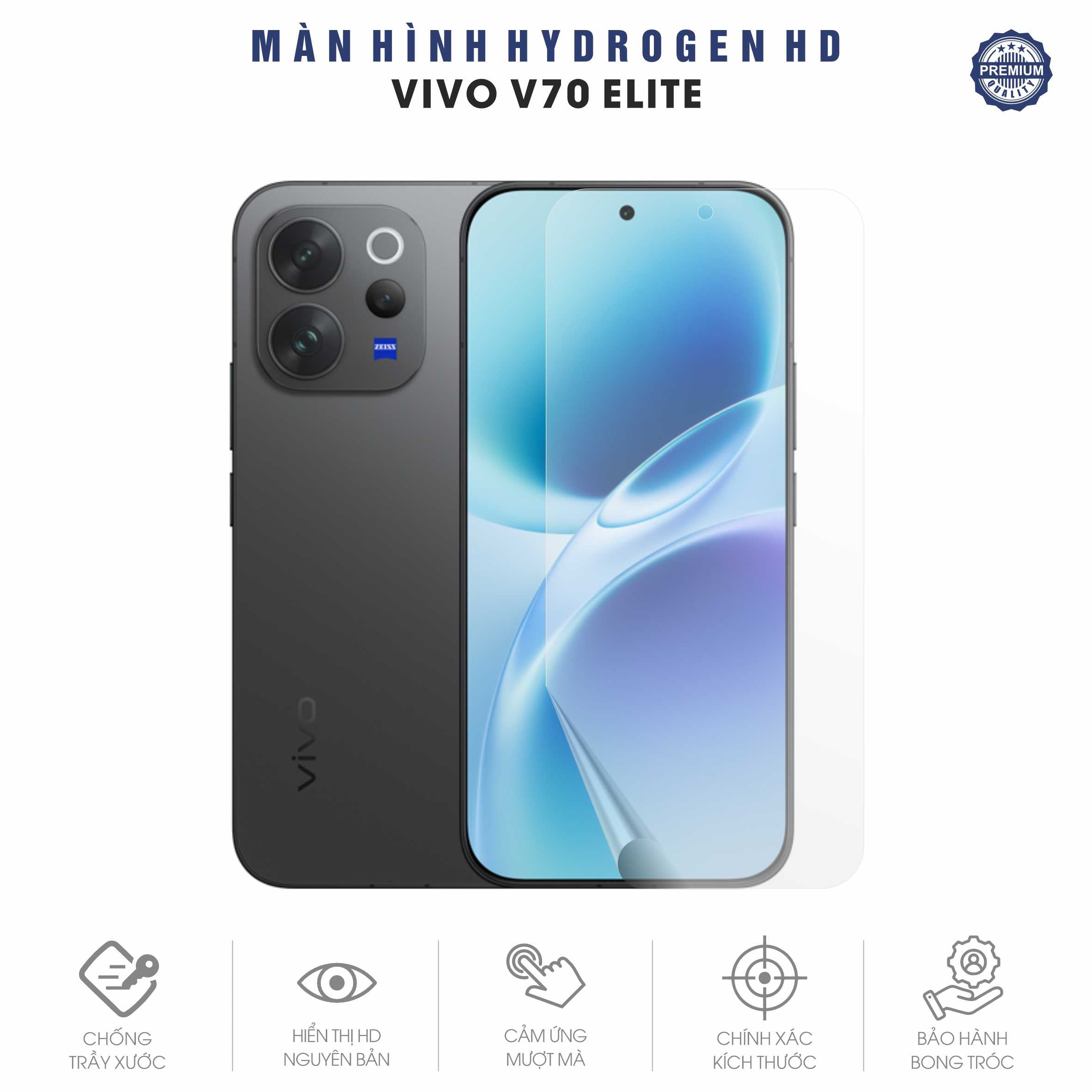 Miếng Dán Màn Hình Hydrogen HD Vivo V70 Elite
