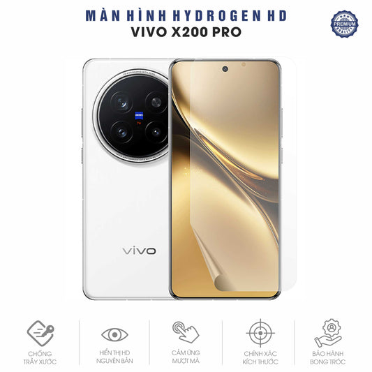 Miếng Dán Màn Hình Hydrogen HD Vivo X200 | Pro | Pro Mini | Ultra