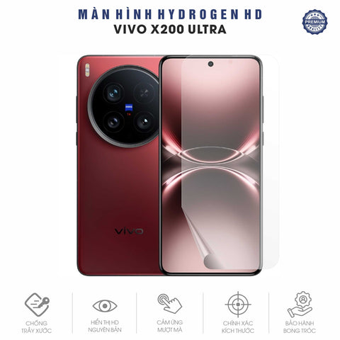 Miếng Dán Màn Hình Hydrogen HD Vivo X200 | Pro | Pro Mini | Ultra