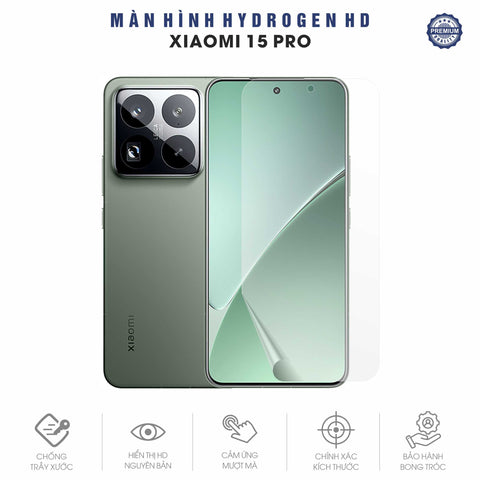 Miếng Dán Màn Hình Hydrogen HD Xiaomi 15 | Pro | Ultra | 15T | 15T Pro