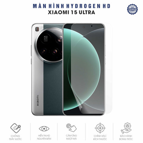Miếng Dán Màn Hình Hydrogen HD Xiaomi 15 | Pro | Ultra | 15T | 15T Pro