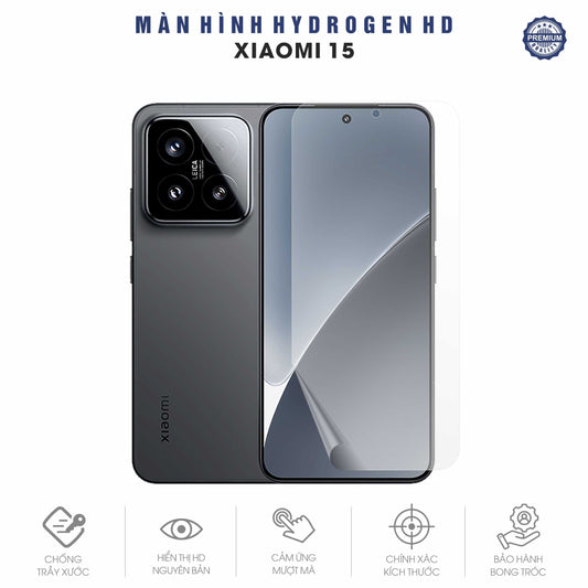Miếng Dán Màn Hình Hydrogen HD Xiaomi 15 | Pro | Ultra | 15T | 15T Pro