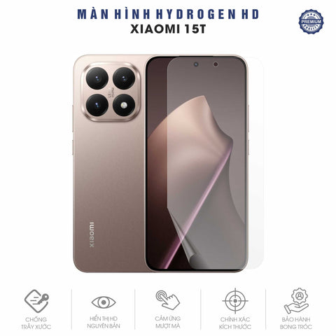 Miếng Dán Màn Hình Hydrogen HD Xiaomi 15 | Pro | Ultra | 15T | 15T Pro