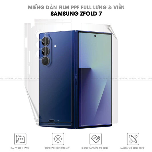 Miếng Dán PPF Samsung Galaxy Z Fold 7 Full Lưng Viền