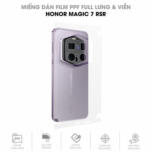 Miếng Dán PPF Honor Magic 7 RSR Porsche Design Mặt Lưng Full Viền