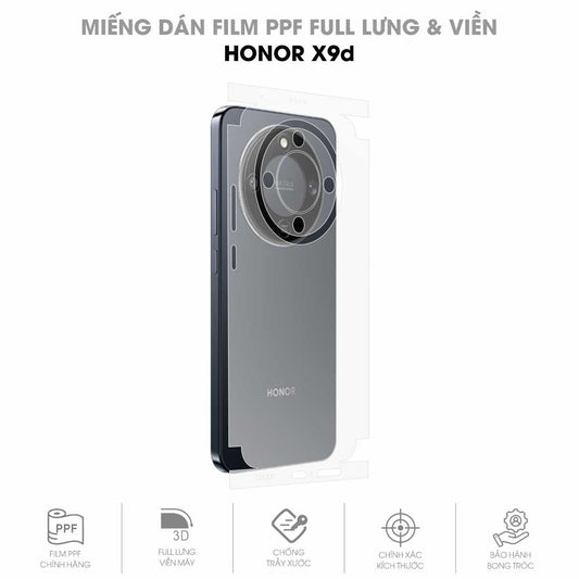Miếng Dán PPF Honor X9d Mặt Lưng Full Viền