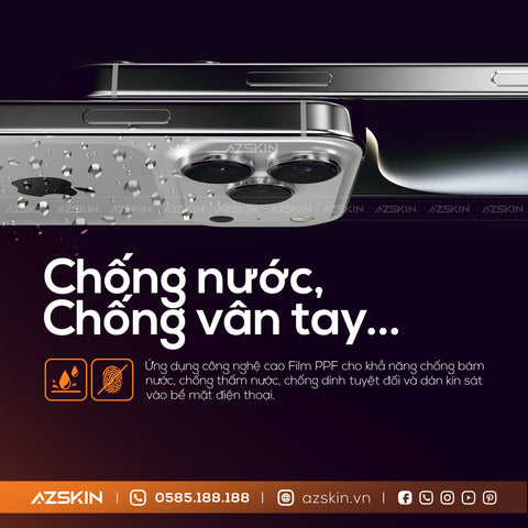 Miếng Dán PPF Iphone 17 Pro | Pro Max Full Lưng Viền