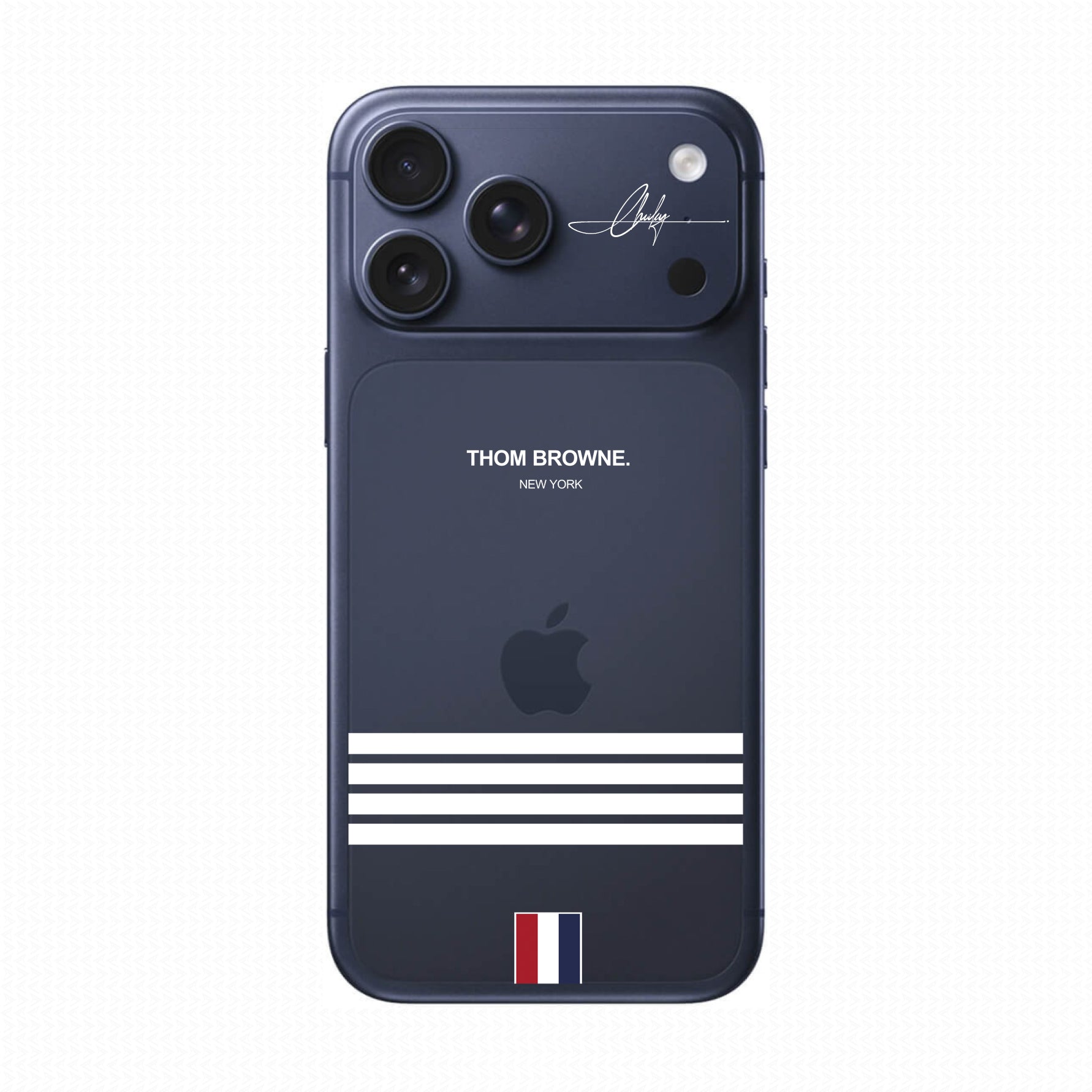 Dán PPF IPhone 17 Series In Hình Thom Browne Ngang
