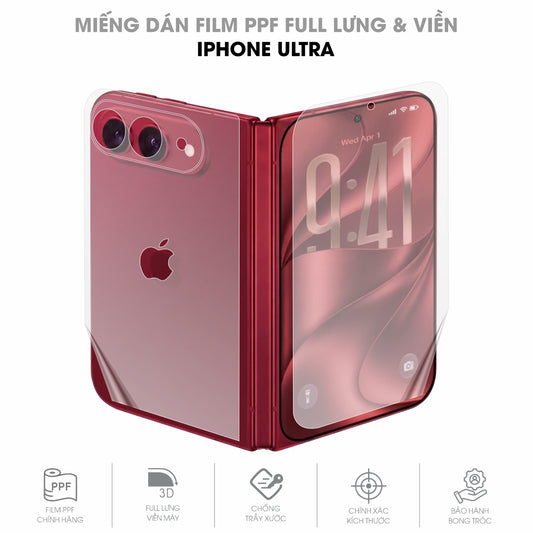 Miếng Dán PPF Iphone Ultra Mặt Lưng Full Viền
