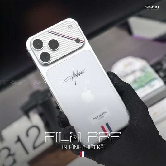 Dán PPF Iphone 17 Pro Max Mặt Lưng In Hình Thom Browne