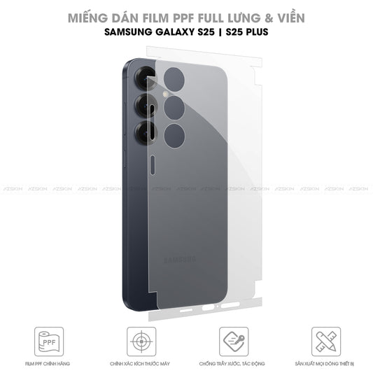 Miếng Dán PPF Samsung Galaxy S25 | S25 Plus Full Lưng Viền