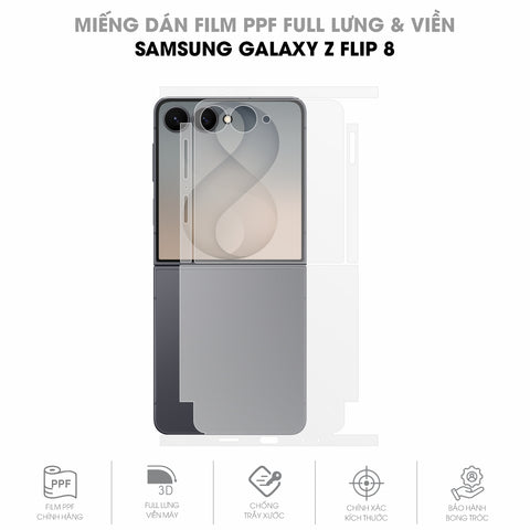 Miếng Dán PPF Samsung Galaxy Z Flip 8 Full Lưng Viền