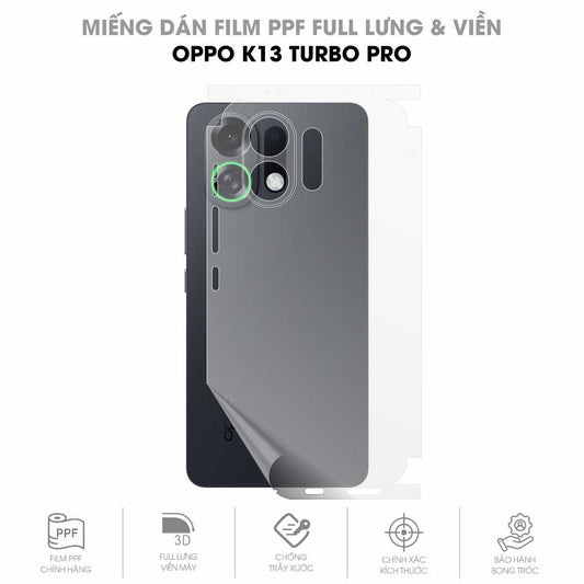 Miếng Dán PPF Oppo K13 Turbo Pro Mặt Lưng Full Viền