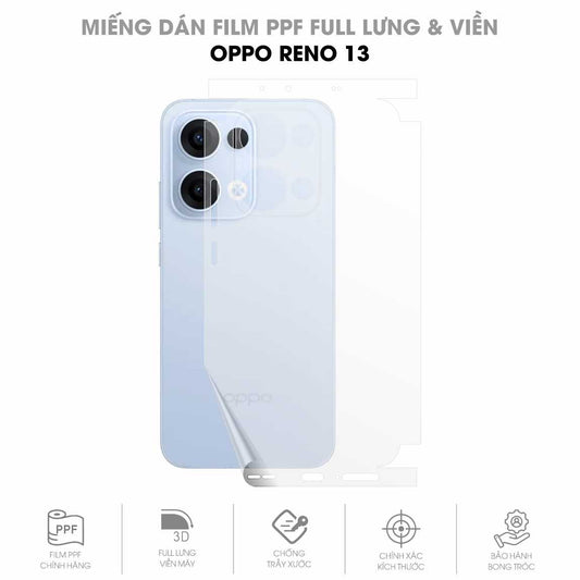 Miếng Dán PPF Oppo Reno13 Mặt Lưng Full Viền