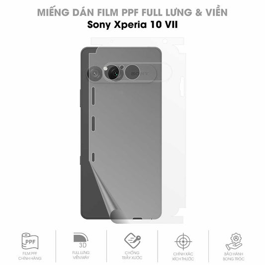 Miếng Dán PPF Sony Xperia 10 VII Mặt Lưng Full Viền