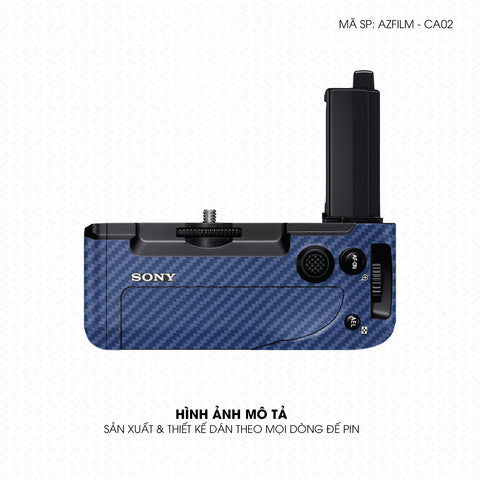 Dán Skin Đế Pin Vân Carbon Xanh | AZFILM-CA02
