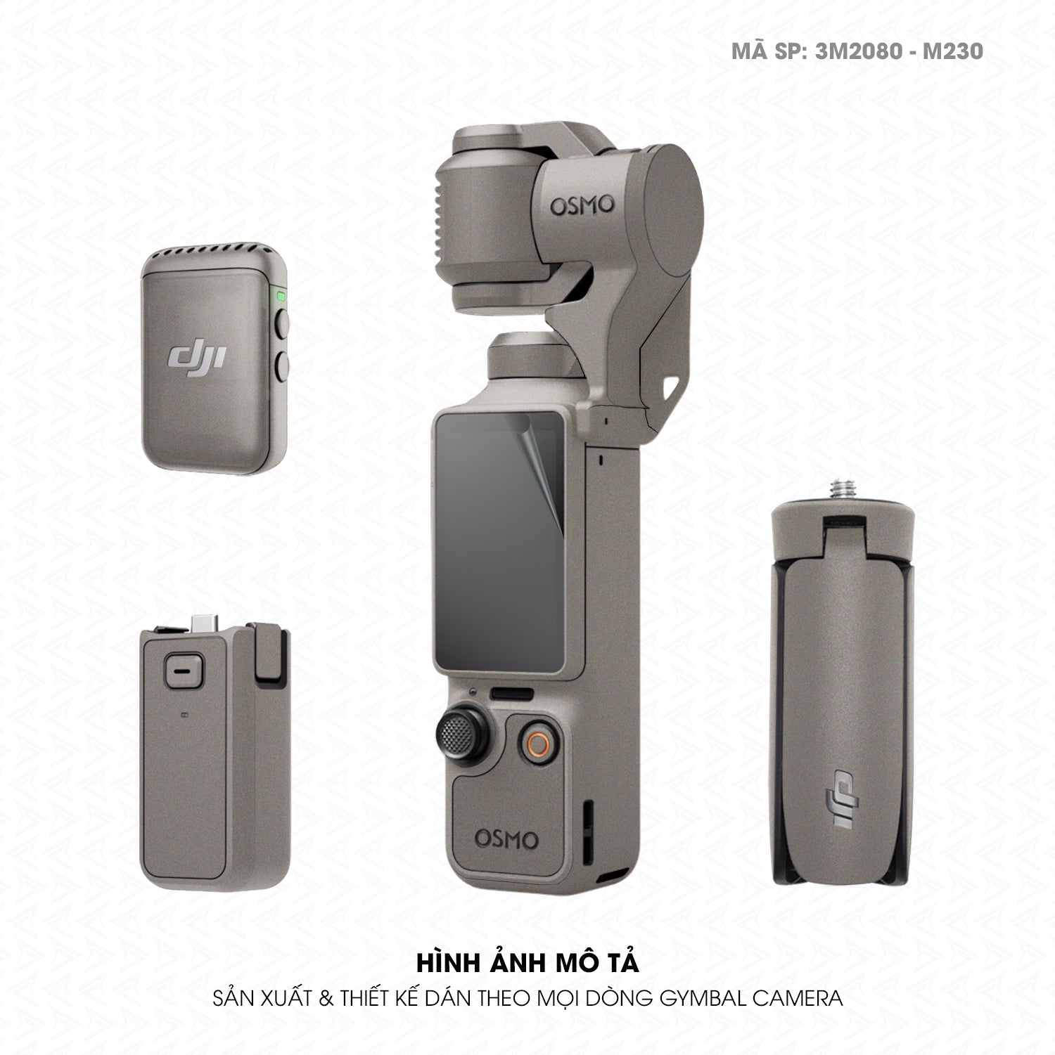 Dán Skin 3M Đổi Màu Gimbal Camera Titan | 3M2080-M230