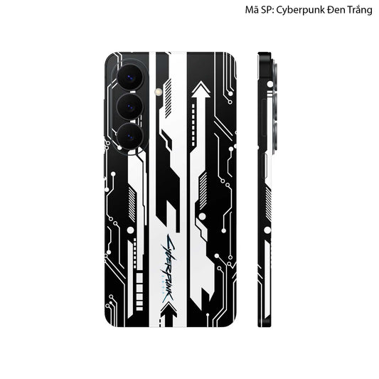 Dán Skin Galaxy S26 Series Hình Cyberpunk Đen Trắng 02