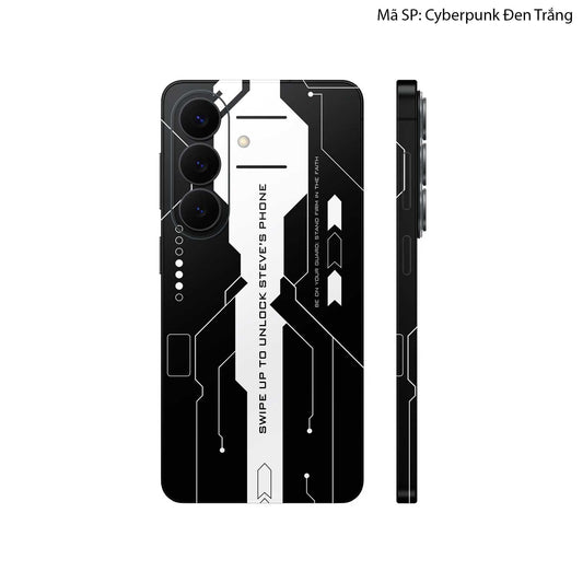 Dán Skin Galaxy S26 Series Hình Cyberpunk Đen Trắng 03
