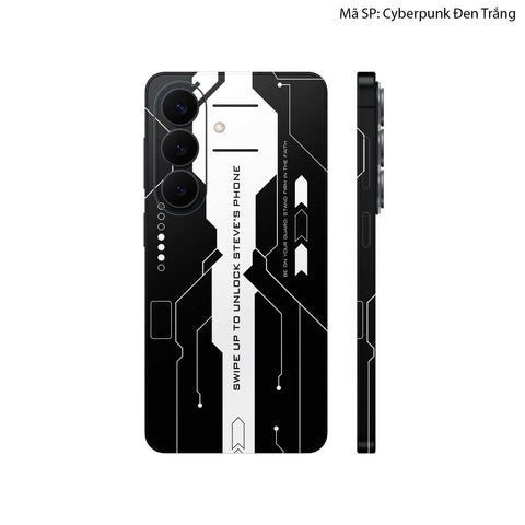 Dán Skin Galaxy S26 Series Hình Cyberpunk Đen Trắng 03