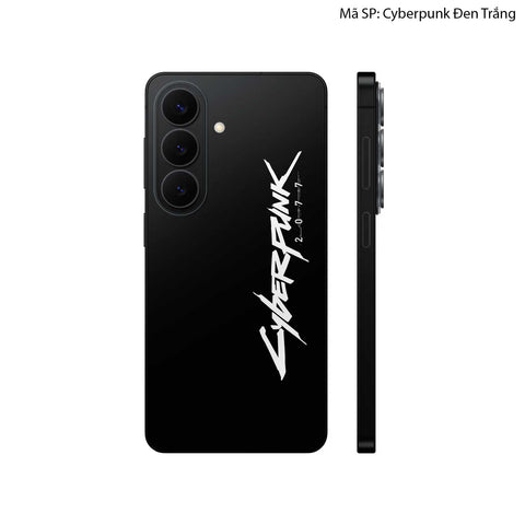 Dán Skin Galaxy S26 Series Hình Cyberpunk Đen Trắng 05