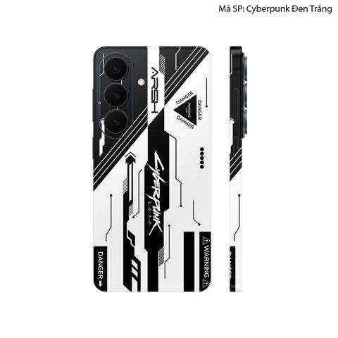Dán Skin Galaxy S26 Series Hình Cyberpunk Đen Trắng 06